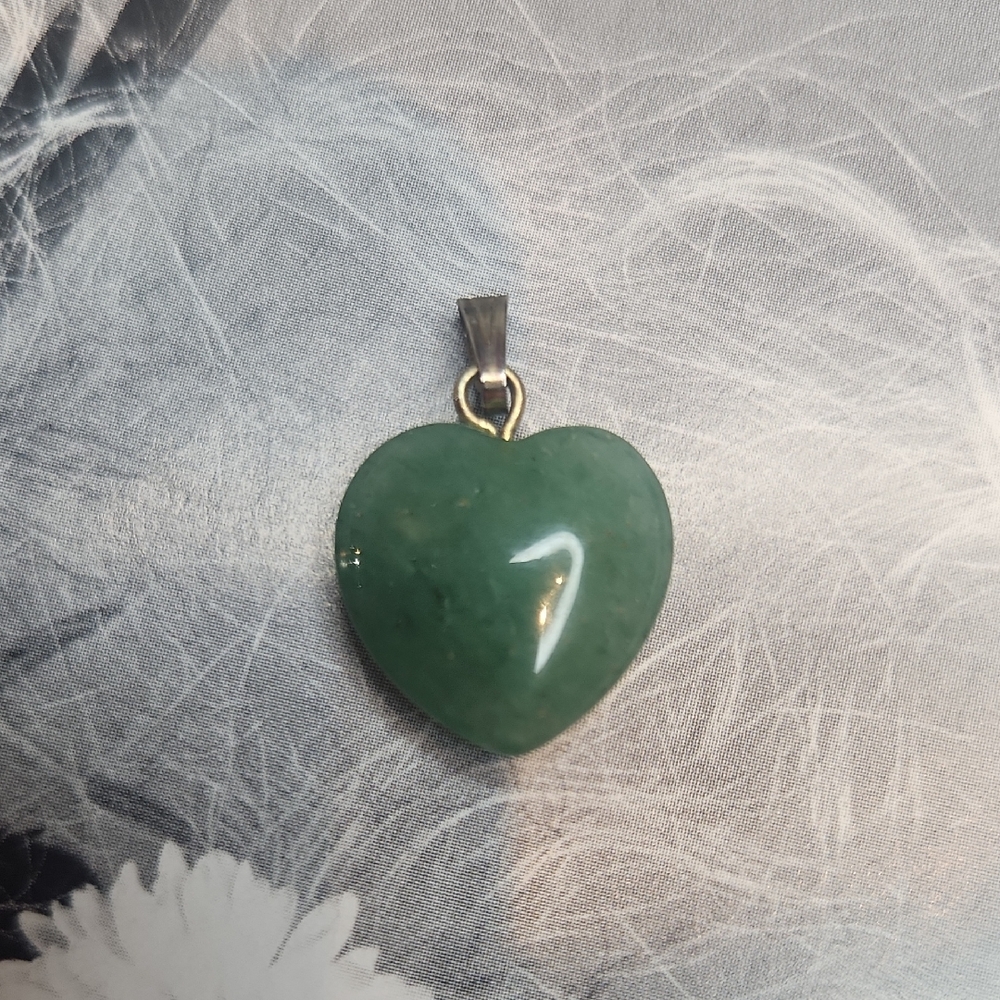 Vintage Jade Heart pendant